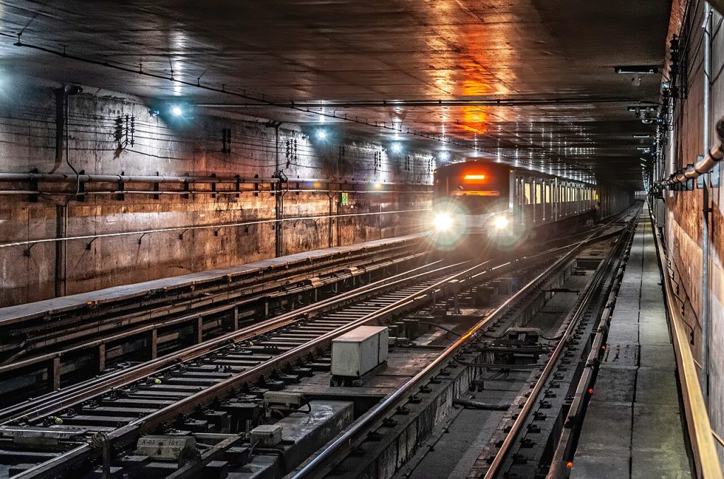 Trem do Metrô de São Paulo na estação Luz.