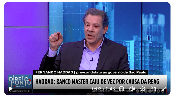 Retrato do ministro brasileiro Fernando Haddad falando ao microfone durante um pronunciamento em Brasília.