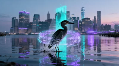 Ilustração editorial sobre Estudo alerta para possível desaparecimento de garça-noturna no porto de Nova York até 2037. (Ilus