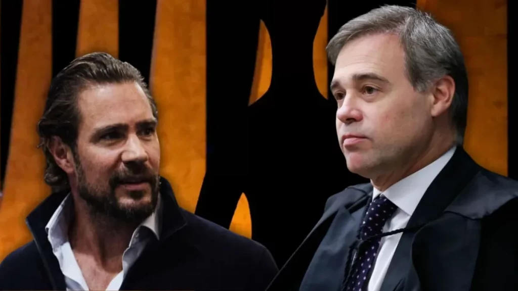 Daniel Vorcaro e André Mendonça em imagem de arquivo, relacionada ao Caso Master no STF. (Foto: metropoles.com)