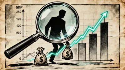 Ilustração editorial sobre Dados do PIB do México expõem evasão fiscal bilionária de grandes empresas. (Ilustração: Cafezinho
