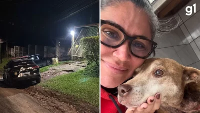 Ex-secretária de Bem-Estar Animal é fotografada com cadela Pedrita, enquanto veículo da polícia está estacionado em local de