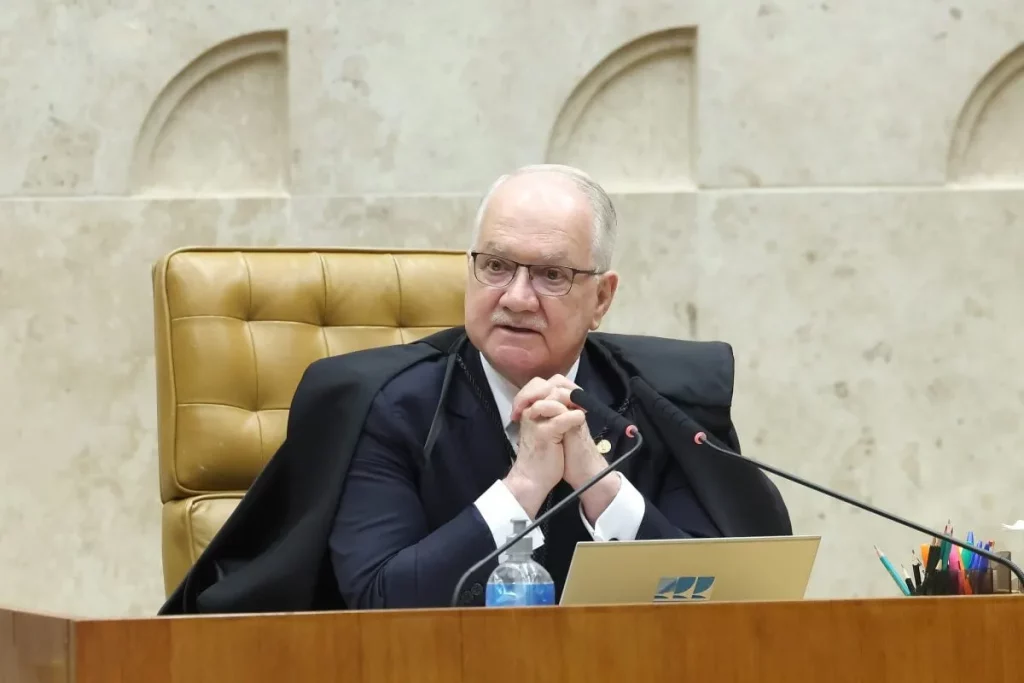 O ministro Edson Fachin durante sessão no Supremo Tribunal Federal. (Foto: cartacapital.com.br)