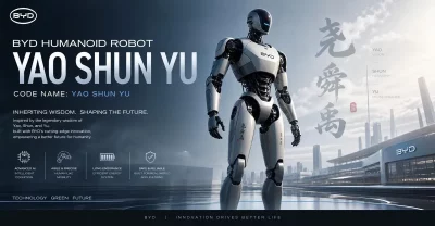 BYD Humanoid Robot Yao Shun Yu: Inheriting Wisdom. Shaping the Future.