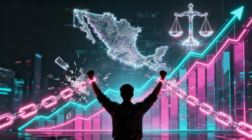 Ilustração editorial sobre México precisa romper com políticas neoliberais para destravar crescimento e justiça social, apont