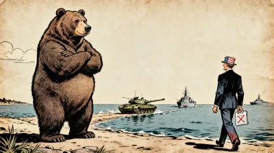Ilustração editorial sobre OTAN reduz drásticamente manobras no Báltico perto da fronteira russa em meio a recuo estratégico