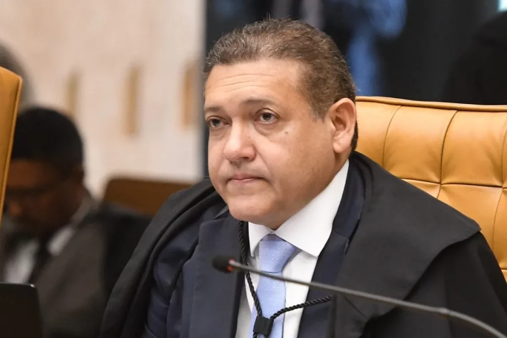 Ministro Kassio Nunes Marques durante sessão no Supremo Tribunal Federal. (Foto: cartacapital.com.br)