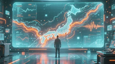 Ilustração editorial sobre Cientistas japoneses elevam precisão na previsão de megaterremotos. (Ilustração: Cafezinho / Wan 2