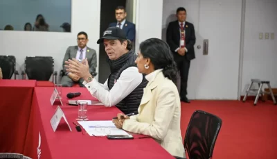 O embaixador estadunidense no Peru participa de reunião oficial com autoridades peruanas. (Foto: telesurtv.net)