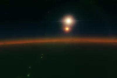 Representação artística de um fenômeno cósmico com emissões luminosas no espaço profundo. (Foto: futurism.com)