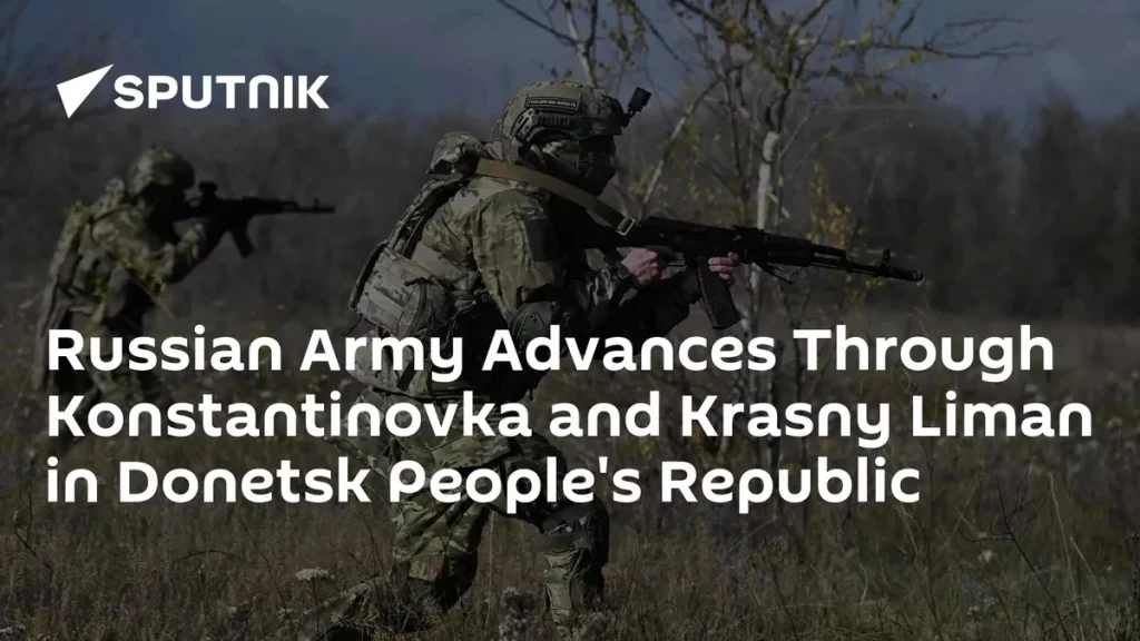Soldados russos em formação avançam por área rural na República Popular de Donetsk. (Foto: sputnikglobe.com)