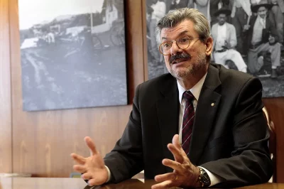 Ministro Marco Buzzi durante depoimento no âmbito de processo disciplinar no STJ. (Foto: g1.globo.com)