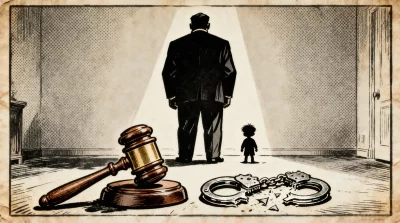 Ilustração editorial sobre Polícia do DF conclui investigação e MP denuncia pai por estupro de vulnerável. (Ilustração: Cafez