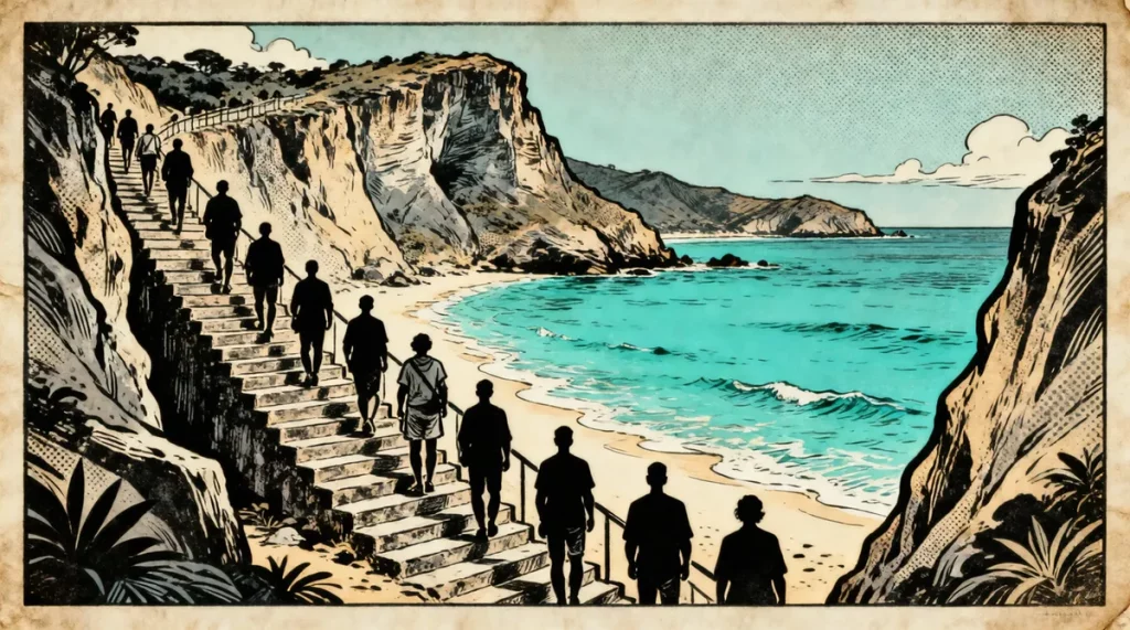 Ilustração editorial sobre Nordeste brasileiro lista 28 praias para o verão. (Ilustração: Cafezinho / Wan 2.6)
