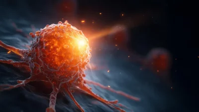 Célula cancerígena em representação gráfica, ilustrando pesquisa sobre tratamento de câncer pancreático. (Foto: sciencedaily.