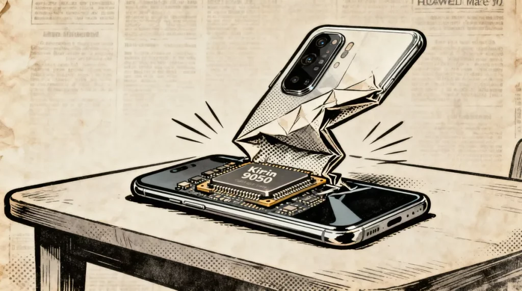 Huawei lança série Mate 90 com chip Kirin 9050 revolucionário Logic Folding