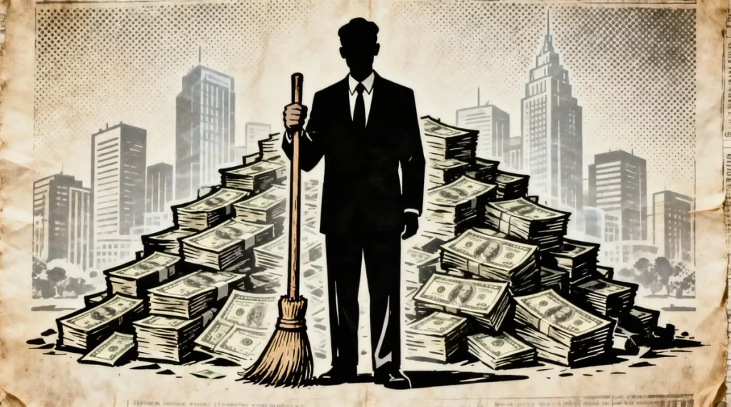 Ilustração editorial sobre Governo do México economiza bilhões com austeridade e combate à corrupção. (Ilustração: Cafezinho