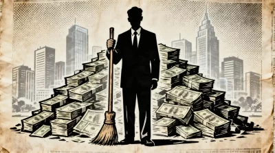 Ilustração editorial sobre Governo do México economiza bilhões com austeridade e combate à corrupção. (Ilustração: Cafezinho